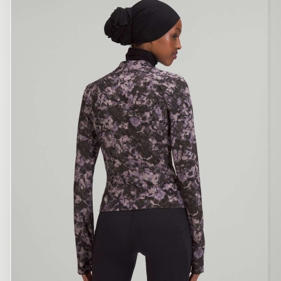 Lululemon Luxtreme Running Half-Zip Inflect Floral Lunar Rock Multi size 4 - Picture 4 of 10
